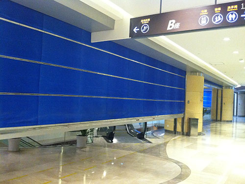 雙軌雙簾防火卷簾門(mén)應(yīng)用